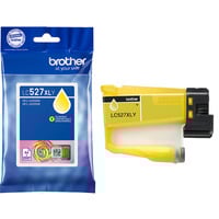 Brother LC527XLY cartuccia d'inchiostro 1 pz Originale Resa elevata (XL) Giallo Resa elevata (XL), Giallo, Inchiostro a base di pigmento, 1 pz, 2000 pagine, Confezione singola