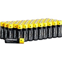 Intenso 7501520 - Energy Ultra Alkaline Batterie AA Mignon 40er-Pack - Batterie Batteria monouso Stilo AA Alcalino Nero/Giallo, Batteria monouso, Stilo AA, Alcalino, 1,5 V, 40 pz, 2600 mAh