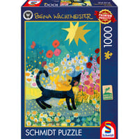 Schmidt Spiele Rosina Wachtmeister: Gatto nel mare di fiori, Puzzle 