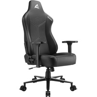 Sharkoon SGS30 Sedia per gaming universale Sedia imbottita tappezzata Nero, Bianco Nero/Bianco, Sedia per gaming universale, 130 kg, Sedia imbottita tappezzata, Schienale imbottito tappezzato, 185 cm, Nero/Bianco