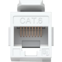 Ubiquiti Accoppiatore Keystone Cat.6, confezione da 12, Frizione bianco