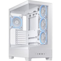 ASUS A31 Plus TG ARGB WHITE Midi Tower Bianco, Chassis Tower bianco, Midi Tower, PC, Bianco, ATX, micro ATX, Mini-ITX, Multi, 16,5 cm