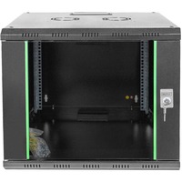 Digitus Alloggiamento a parete serie Unique - 600x600 mm (L x P), IT armadio Nero, Da parete, 9U, 100 kg, Lucchetti, Griglie, 23 kg