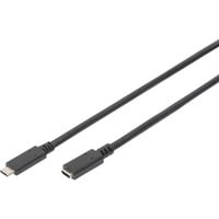 Digitus Cavo di prolunga USB 2.0, connettore USB-C > presa USB-C Nero
