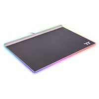 Thermaltake Argent MP1 RGB Tappetino per mouse per gioco da computer Nero, Titanio, Gioco mouse pad Nero, Nero, Titanio, Monocromatico, Alluminio, Gomma, Alimentazione USB, Barra appoggiaferro antiscivolo, Tappetino per mouse per gioco da computer