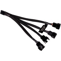 Alphacool Splitter cavo a Y 4 pin a 4x 4 pin PWM, 15 cm Nero