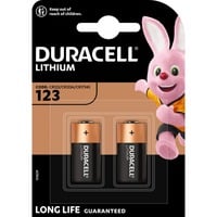 Duracell Ultra 123 BG2 Batteria monouso CR123A Litio Batteria monouso, CR123A, Litio, 3 V, 2 pz, Nero, Arancione