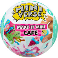 MGA Entertainment Make It Mini Foods: Cafe in PDQ Series 5 (Wave A), Bricolage Miniverse Make It Mini Foods: Cafe in PDQ Series 5 (Wave A), 8 anno/i, Multicolore, Plastica