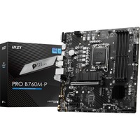 MSI PRO B760M-P scheda madre Intel B760 LGA 1700 micro ATX Nero, Intel, LGA 1700, Intel® Celeron®, Intel® Pentium® Gold, LGA 1700, DDR5-SDRAM, 192 GB