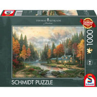 Schmidt Spiele Thomas Kinkade Studios: Sera d'autunno al lago, Puzzle 