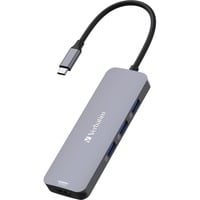 CMH-08 USB tipo-C 5000 Mbit/s Argento, Docking station