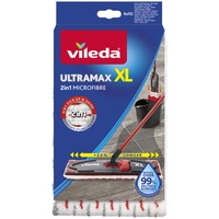 Vileda UltraMax XL Panno mop Rosso, Bianco Panno mop, Rosso, Bianco, Microfibra, 1 pz, 420 mm, 140 mm