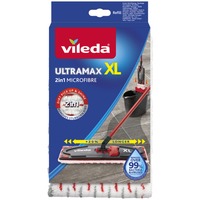 Vileda UltraMax XL Panno mop Rosso, Bianco, Copertina di tergicristallo Panno mop, Rosso, Bianco, Microfibra, 1 pz, 420 mm, 140 mm