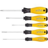 Wiha Set di cacciaviti SoftFinish ESD, 5 pezzi, Cacciavite giallo/Nero