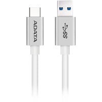 ADATA ACA3AL-100CM-CSV, Cavo bianco/Argento