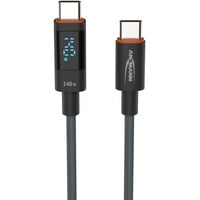 Ansmann USB 2.0 Kabel, USB-C Stecker > USB-C Stecker, Cavo antracite