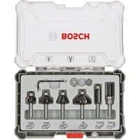 Bosch 2607017468 Set di punte 6 pz, Fresa Set di punte, 6 mm, 6 pz, 51, 55, 54, 56, 65, 65 mm, 10, 13, 13, 16, 25, 25 mm, 19, 25, 25, 35, 13, 16 mm
