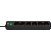 Brennenstuhl Multipresa Eco-Line 6 vie, Ciabatta Nero