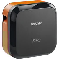 Brother P-touch E720BT CUBE Pro, Stampante per etichette Nero/Orange