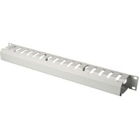Digitus Pannello passacavi con copertura rimovibile per armadi da 483 mm (19"), 1HE, Instradamento dei cavi grigio, 1HE, Grigio, Cina, 490 mm, 80 mm, 1960 cm³, 753,125 g