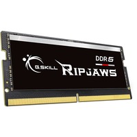 G.Skill Ripjaws F5-4800S3838A32GX1-RS memoria 32 GB 1 x 32 GB DDR5 4800 MHz Nero, 32 GB, 1 x 32 GB, DDR5, 4800 MHz, 262-pin SO-DIMM