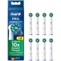 Procter & Gamble CrossAction 8 pz Bianco, Testina bianco, 8 pz, Bianco, 3 mese(i), Oral-B, Scatola