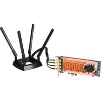 QNAP QWA-AC2600 scheda di rete e adattatore Interno WLAN 1733 Mbit/s Interno, Wireless, PCI Express, WLAN, Wi-Fi 5 (802.11ac), 1733 Mbit/s