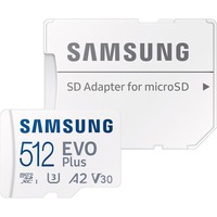 SAMSUNG EVO Plus 512 GB microSDXC (2024) bianco