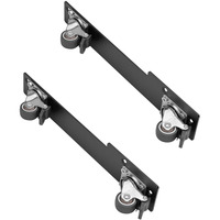 SilverStone Set di 2 ruote girevoli a 360° collegate SST-RAC-SRW-002, Enclosure per rack Nero
