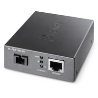 TP-Link TL-FC111B-20 convertitore multimediale di rete 100 Mbit/s Modalità singola Nero, Media Converter 100 Mbit/s, IEEE 802.3, IEEE 802.3i, IEEE 802.3x, 10BASE-T, 100BASE-T, 100BASE-FX, 100 Mbit/s, Full, Half