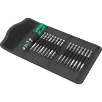 Wera Kompakt 60 KK Set di bussole Nero/Verde, Set di bussole, 1/4", Metrico, 17 testina/e, 10,15,20,25,30,40 mm, PH1,PH2,PH3,PZ1,PZ2,PZ3