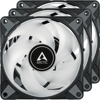 ARCTIC P12 PWM PST A-RGB 0dB Case per computer Ventilatore 12 cm Nero, Bianco 3 pz, Ventola Nero/trasparente, Ventilatore, 12 cm, 2000 Giri/min, 48,8 pdc/min, 82,91 m³/h, Nero, Bianco