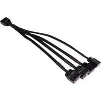 Alphacool Splitter a Y cavo aRGB 3 pin a 4x 3 pin, 15 cm, Cavo a Y Nero