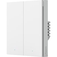 Aqara Smart Wall Switch - Double rocker (With Neutral), Pulsante bianco