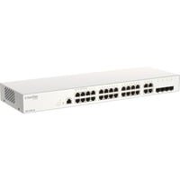 D-Link DBS-2000-28MP/E switch di rete Gestito L2 Gigabit Ethernet (10/100/1000) Supporto Power over Ethernet (PoE) Grigio, Interruttore Gestito, L2, Gigabit Ethernet (10/100/1000), Supporto Power over Ethernet (PoE), Montaggio rack