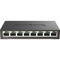 D-Link DGS-108 switch di rete Non gestito L2 Gigabit Ethernet (10/100/1000) Nero, Interruttore Nero, Non gestito, L2, Gigabit Ethernet (10/100/1000), Full duplex