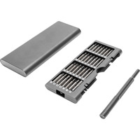 Digitus Set di cacciaviti per meccanici di precisione, Set di bit grigio