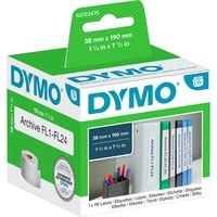 Dymo LW - Etichette LAF piccole - 38 x 190 mm - S0722470, Etichetta bianco, Bianco, Etichetta per stampante autoadesiva, Carta, Permanente, Rettangolo, LabelWriter