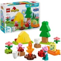 LEGO DUPLO 10452 Peppa Pig Gita in Campeggio con Papà, Giochi Didattici Montessori per Bambine e Bambini da 2+ con Accessori, Giochi di costruzione Giochi Didattici Montessori per Bambine e Bambini da 2+ con Accessori, Set da costruzione, 2 anno/i, Plastica, 32 pz, 460 g
