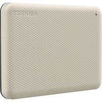 Toshiba Canvio Advance disco rigido esterno 1000 GB Bianco, Hard-disk beige, 1000 GB, 2.5", 2.0/3.2 Gen 1 (3.1 Gen 1), Bianco