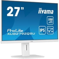 iiyama ProLite XUB2792QSU-W6 Monitor PC 68,6 cm (27") 2560 x 1440 Pixel Quad HD LED Bianco, Monitor LED bianco (matto), 68,6 cm (27"), 2560 x 1440 Pixel, Quad HD, LED, 0,4 ms, Bianco