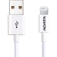 ADATA AMFIPL-1M-CWH cavo Lightning Bianco bianco, 1 m, Lightning, USB A, Maschio, Maschio, Bianco