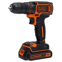Image of BDCDC18 Trapano con impugnatura a pistola Nero, Arancione Ioni di Litio 1,5 Ah, Trapano avvitatore cod004