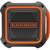 BLACK+DECKER BDCSP18N Altoparlante portatile stereo Nero, Rosso Nero/Orange, Senza fili, 30 m, Altoparlante portatile stereo, Nero, Rosso, Universale, Da Incasso