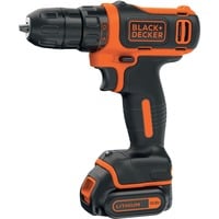 BLACK+DECKER Trapano avv.com.10.8vlitio 1,5ah Nero/Orange, 5ah, Trapano con impugnatura a pistola, Senza chiave, 1 cm, 2,5 cm, 1 cm, 1 mm