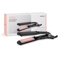 The Crimper Piastra texturizzante Caldo Nero, Rosa 1,8 m, Apparecchio per boccoli The Crimper Piastra texturizzante Caldo Nero, Rosa 1,8 m, Apparecchio per boccoli