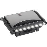 Bestron ASW113S barbecue per l'aperto e bistecchiera 1000 W Grill Elettrico Nero, Argento accaio/Nero, 1000 W, Grill, Elettrico, Piastra, Nero, Argento, Quadrato