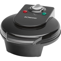 Bomann WA 5018 CB piastra per waffle 1 waffle Nero, Cialde Nero, 220 - 240 V, 50 Hz