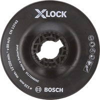 Bosch 2 608 601 716 accessorio per smerigliatrice Platorello, Platorello per levigatrice Platorello, 12,5 cm, Bosch, Nero, 12250 Giri/min, Plastica