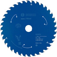 Bosch 2 608 644 508 lama circolare 16,5 cm 1 pz, Lama per sega In legno duro, Legno dolce, 16,5 cm, 2 cm, 1 mm, 8500 Giri/min, 1,5 mm